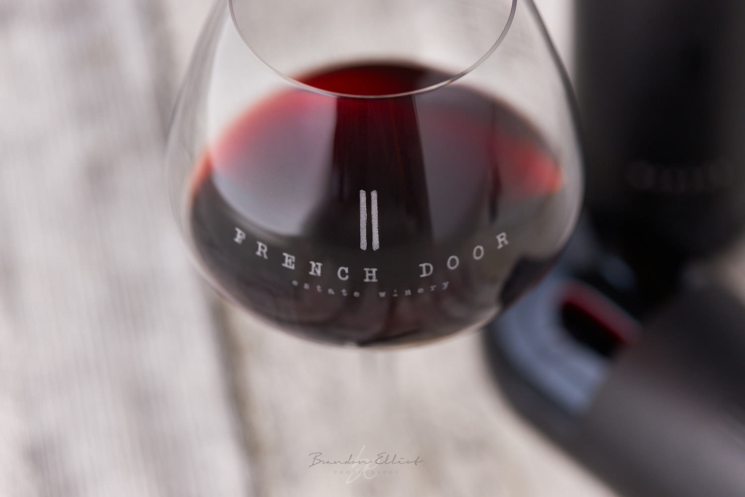Red Wine glass of French Door Winery in Riedel Stemware