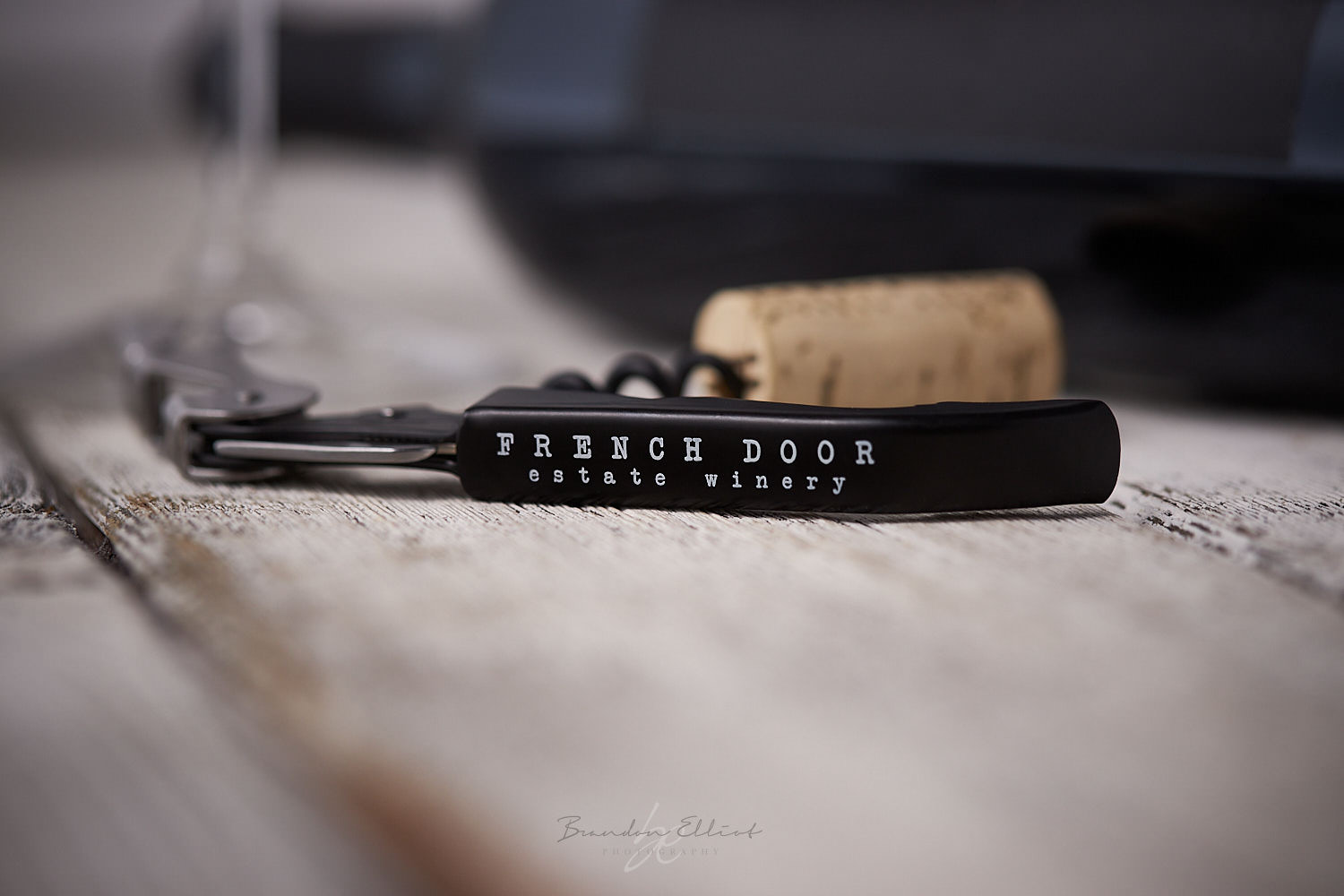 Corkscrew of French Door winery with cork